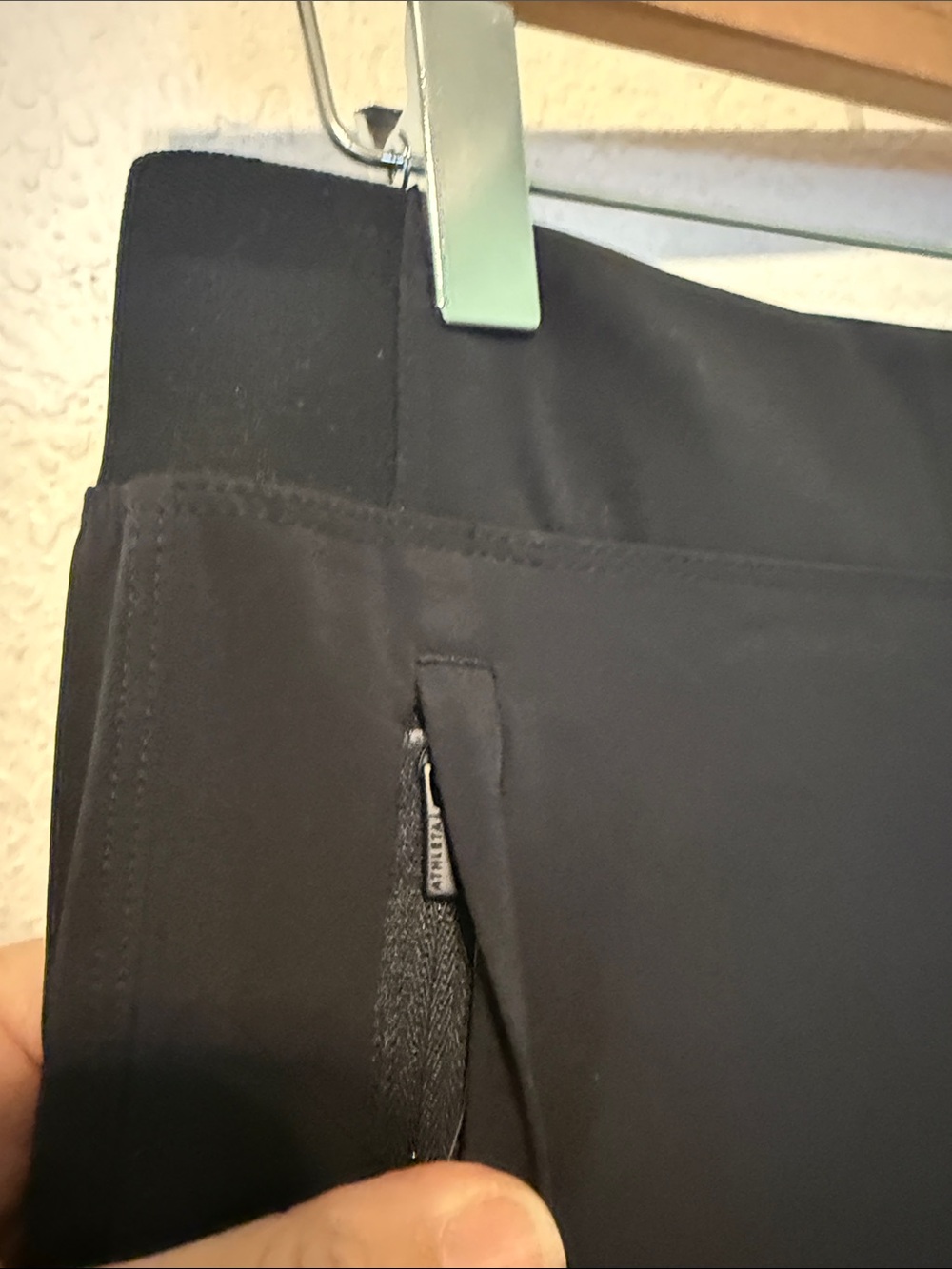 Perfect Athleta black wide leg pants 8 - Picture 2 of 9